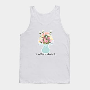 mommiana.mommiana gift.mommiana flower floral design cute gift for girls Tank Top